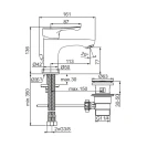 Miscelatore Lavabo Alpha Cromato Ideal Standard