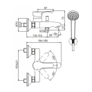 Miscelatore Vasca Doccia Alpha Ideal Standard