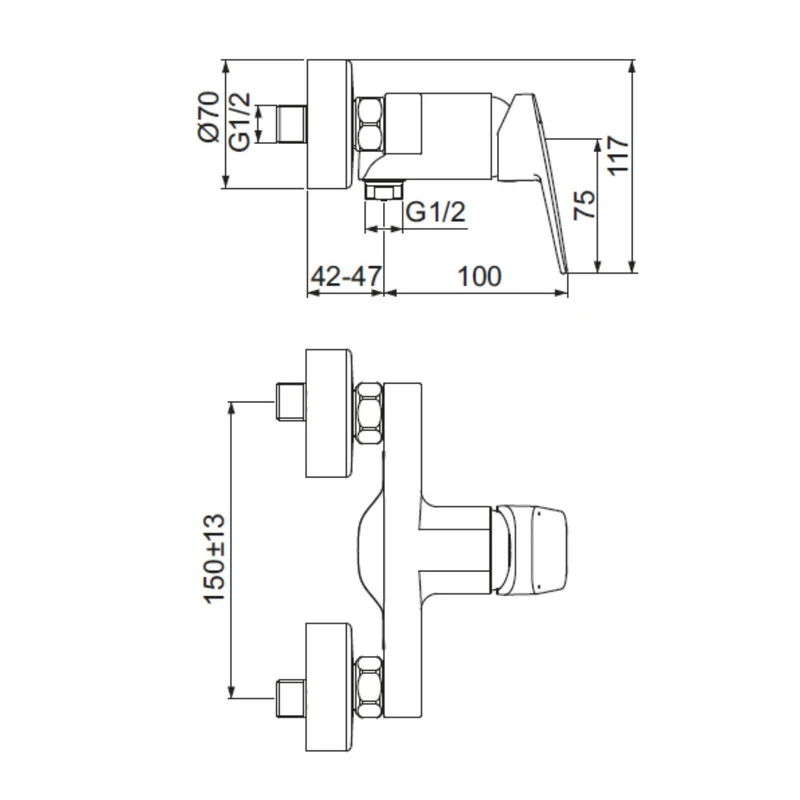 Miscelatore Doccia Ceraplan Ideal Standard