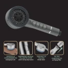 Doccetta Sierra Gun Metal 3 Getti - Idrobric