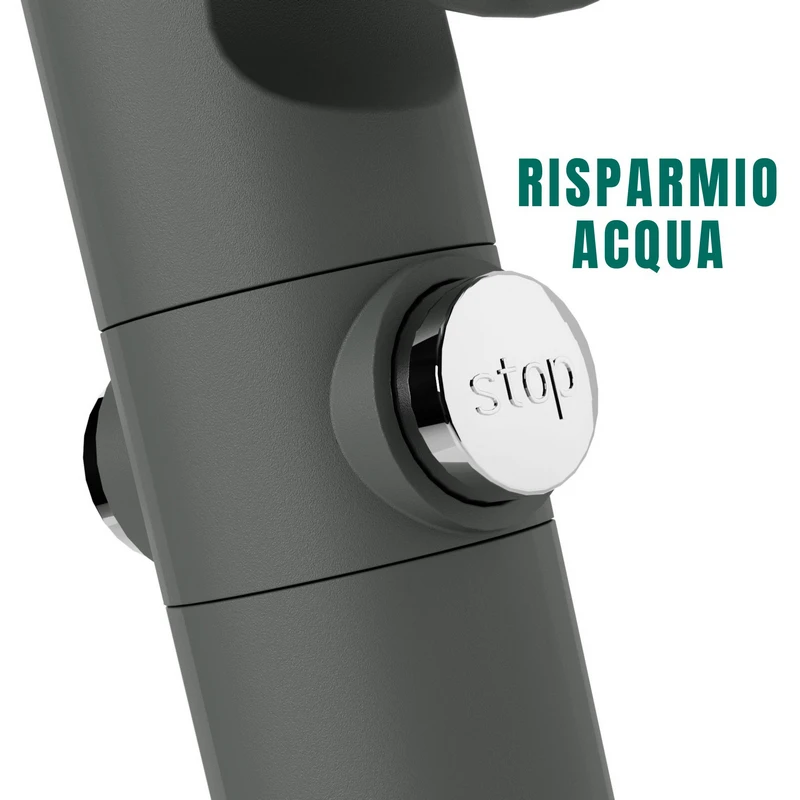 Doccetta Doccia Zara Grigia 3 Getti - Idrobric