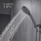 Doccetta Doccia Amalfi Grigia 5 Getti Idrobric