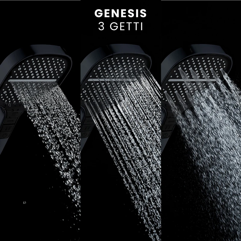 Doccetta Doccia Genesis Nera Opaca Idrobric