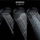 Doccetta Doccia Genesis Nera Opaca Idrobric