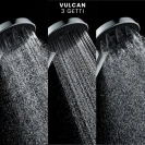 Doccetta Vulcan Ø13 cm Idrobric - Cromata e Nera