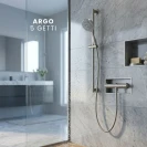 Doccetta Argo 5 Getti Finitura Acciaio Idrobric