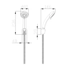 Duplex Doccia Nausica Cromato 3 Getti Idrobric