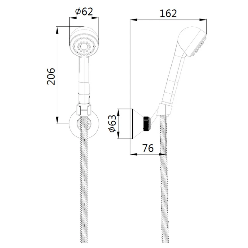 Duplex Doccia Life Eco in ABS - Idrobric