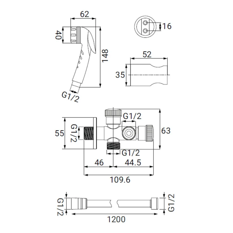 Duplex Doccia Kelly Cromato - Idrobric