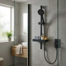 Saliscendi Doccia Lift Nero Opaco Idrobric