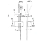 Saliscendi Doccia Lift Cromato Idrobric