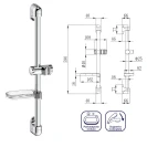 Asta Saliscendi Cromata Ø24 mm - Idrobric