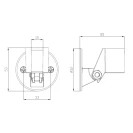 Supporto Doccetta Cromato Idrobric