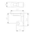 Supporto Snodato per Duplex Idrobric