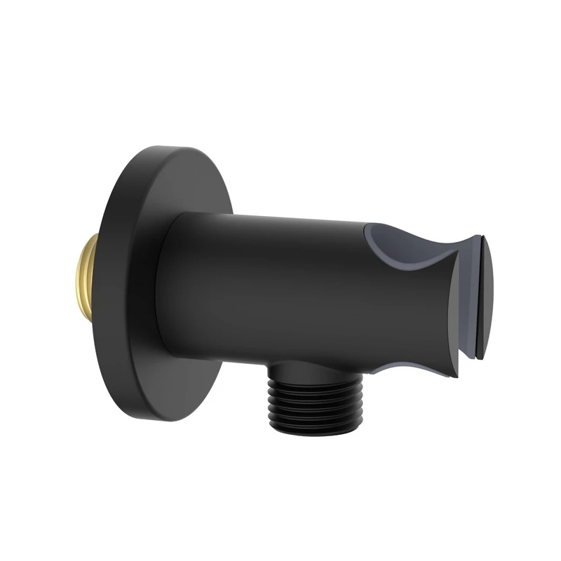 Presa Acqua Tonda Idrobric in Ottone Nero Opaco