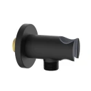 Presa Acqua Tonda Idrobric in Ottone Nero Opaco
