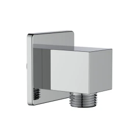 Curva Presa Acqua Quadra Cromata - Idrobric