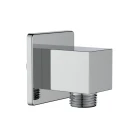 Curva Presa Acqua Quadra Cromata - Idrobric