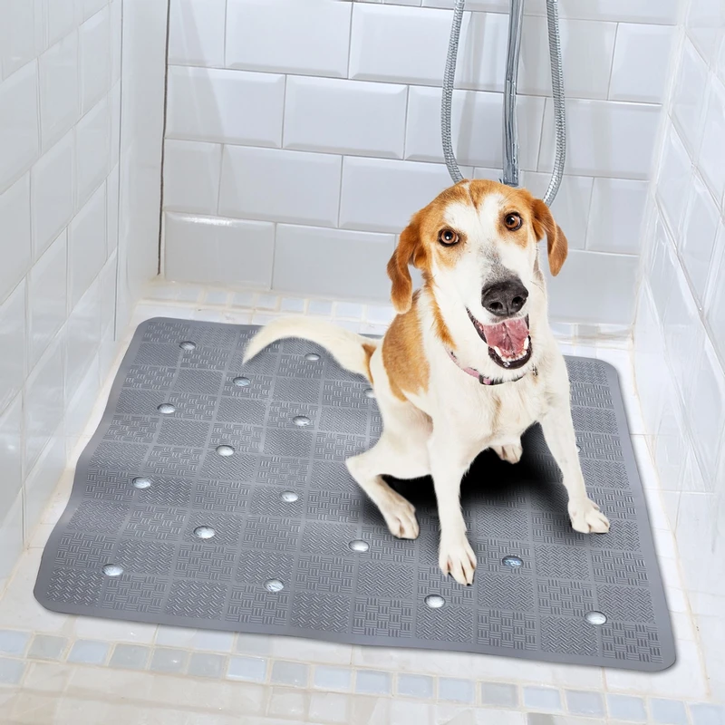 Tappeto Antiscivolo per Doccia Idrobric PET Grigio