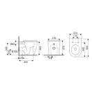 Vaso WC Cortina Rimless Bianco Idrobric