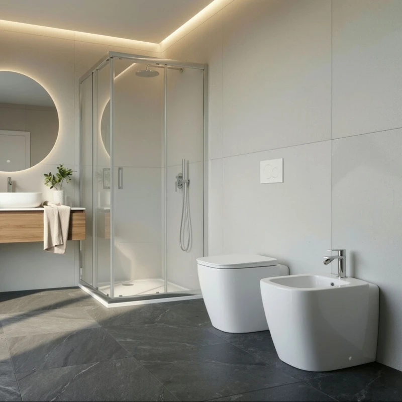 Vaso WC Arno Filo Muro Bianco - Idrobric