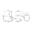 Vaso WC Monoblocco Arno Bianco - Idrobric