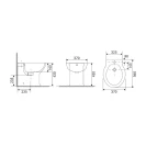 Bidet Garda Filo Muro Bianco - Idrobric