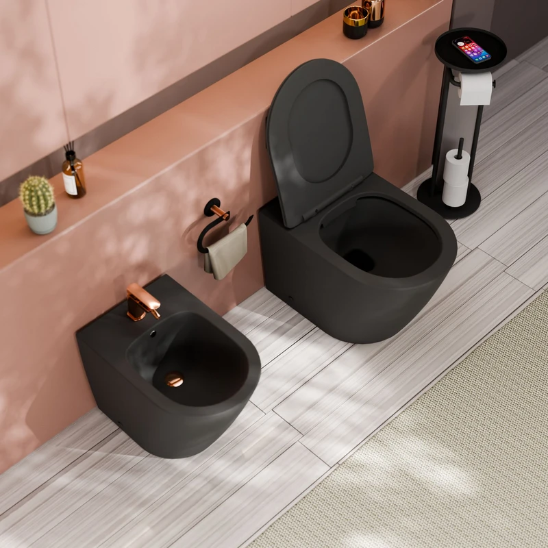 Vaso WC Nairobi Nero Opaco - Idrobric