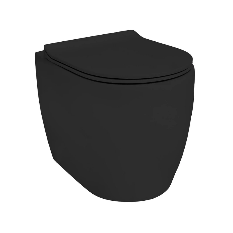 Vaso WC Strong Rimless Nero Satinato - Idrobric