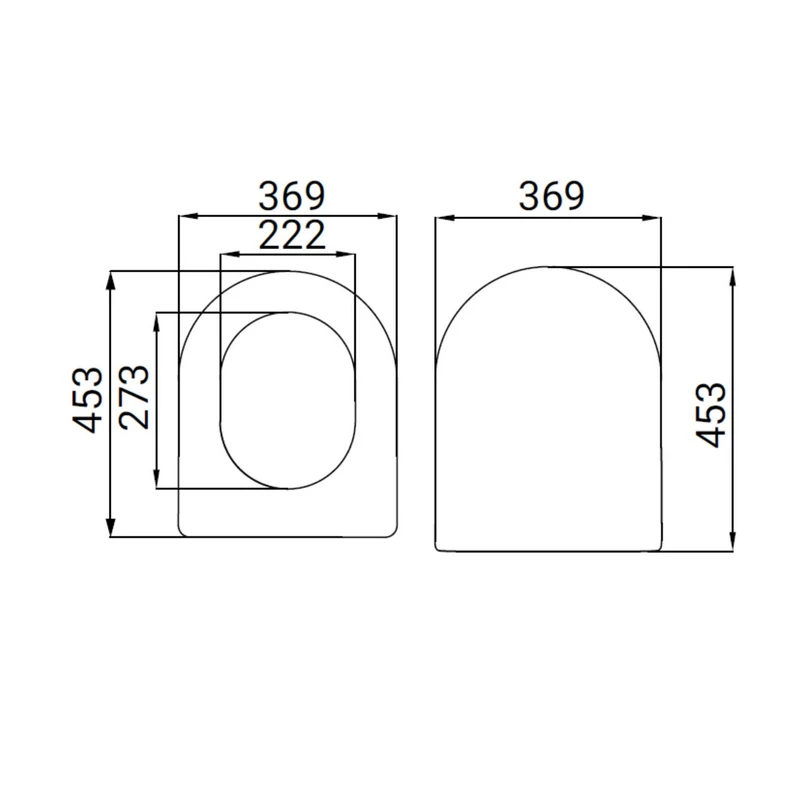 Sedile WC Strong Idrobric Nero Opaco