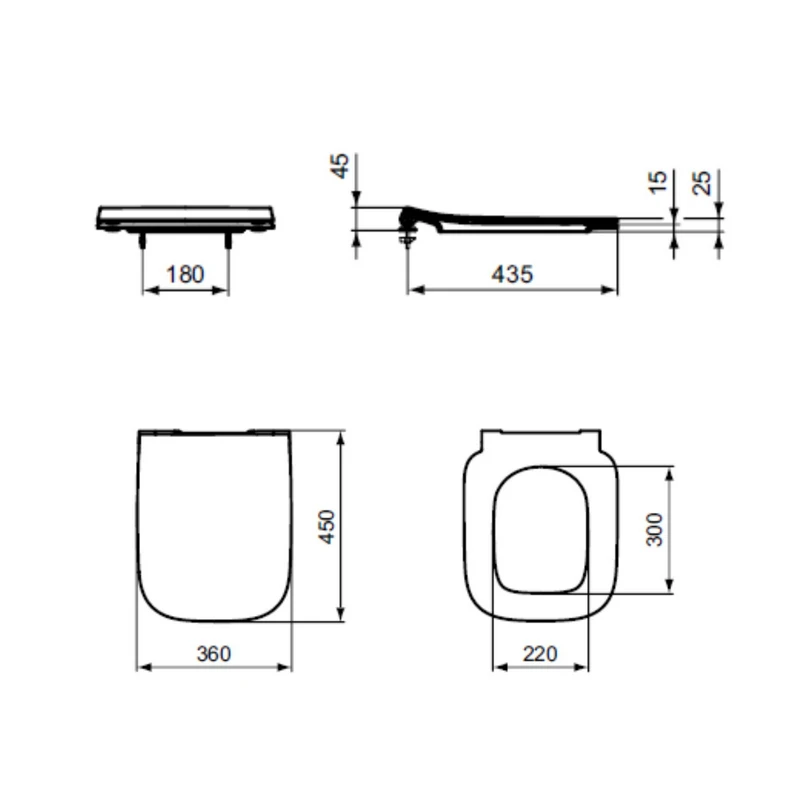 Sedile WC Slim i.life A Ideal Standard