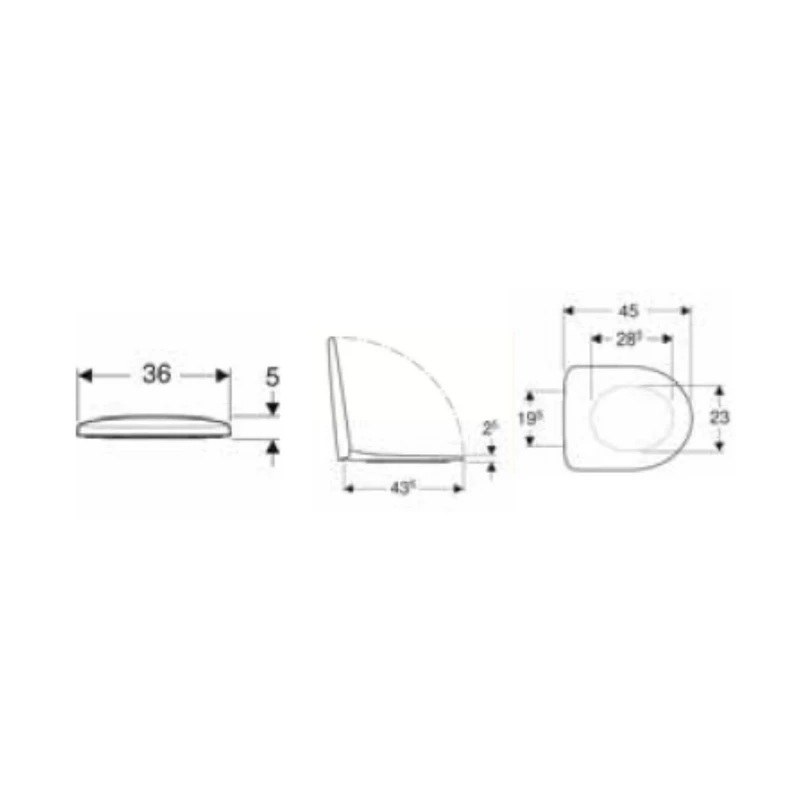 Sedile WC Selnova Idrobric - Cerniere Plastica