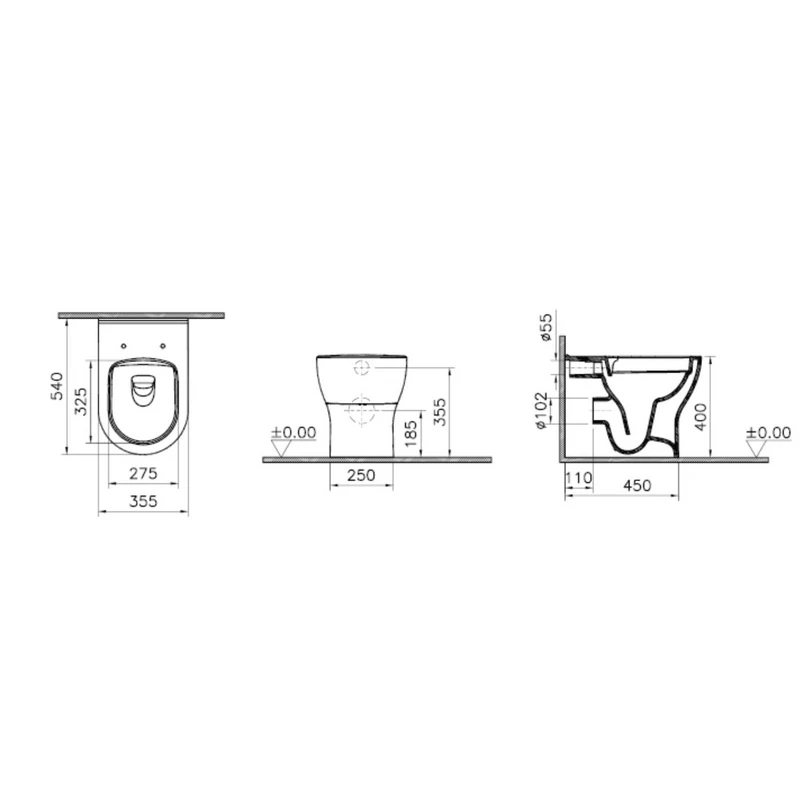 Vaso WC Mia Round Idrobric