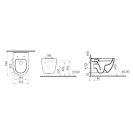 Vaso WC Mia Round Sospeso Rimless Idrobric