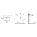 Lavabo Sospeso 60 cm Mia Round e Mia Square - Idrobric