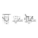 Vaso WC Mia Square Idrobric Rimless