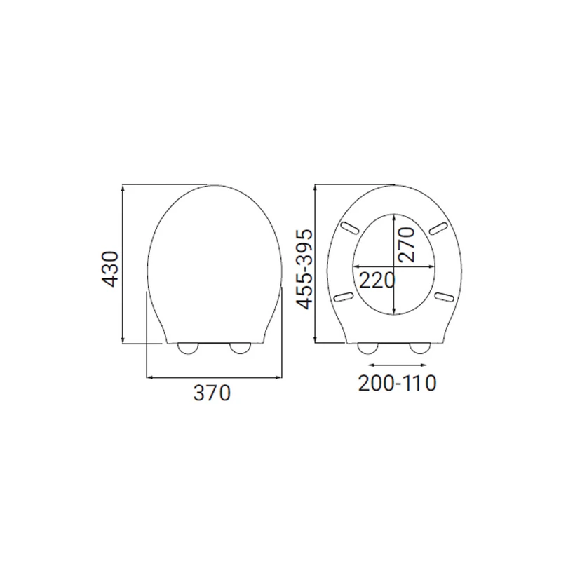 Sedile WC Slim Soft Close Idrobric