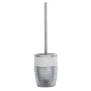 Portascopino WC Damasco Bianco Argento - Aquasanit