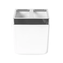 Bicchiere Porta Spazzolini Ivory Quadrato Aquasanit