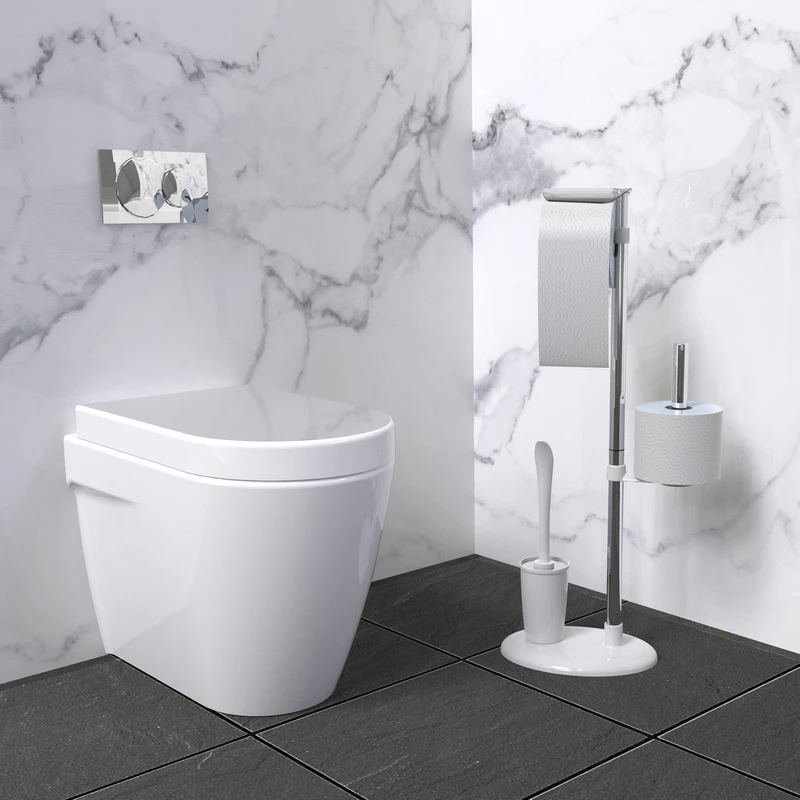 Piantana Bagno Jacky Tonda Bianca - Aquasanit
