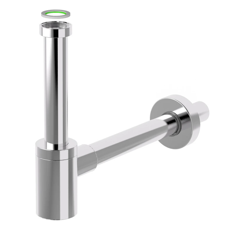 Sifone d'Arredo Acciaio Inox 304 Cromato Aquasanit