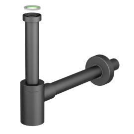 Sifone d'Arredo Aquasanit Nero Opaco Inox 304