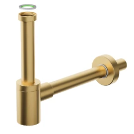 Sifone d'Arredo Acciaio Inox 304 Oro Opaco Aquasanit