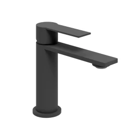Miscelatore Monocomando Lavabo Fold Nero Opaco Aquasanit