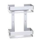 Mensola Doccia Rettangolare Doppia Balance Silver Aquasanit