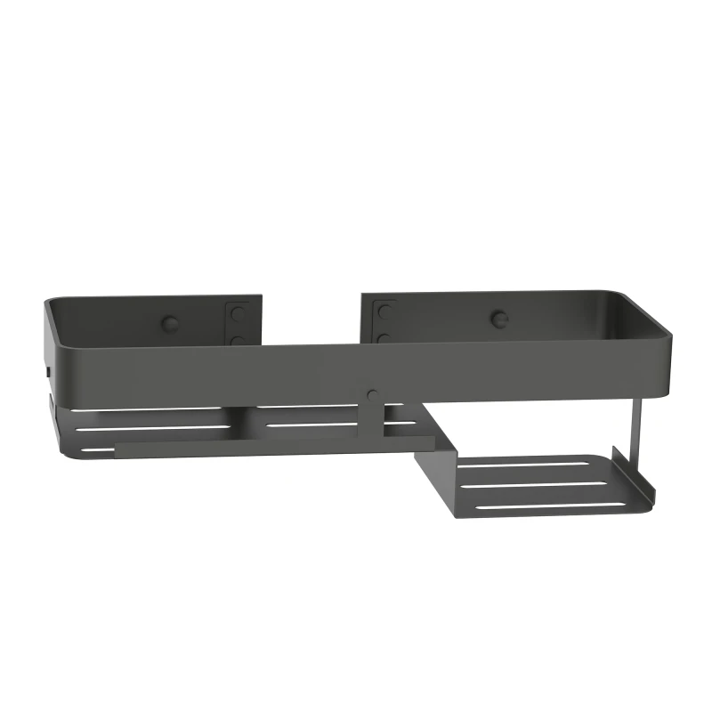 Mensola Doccia Rettangolare Balance Gun Metal - Aquasanit