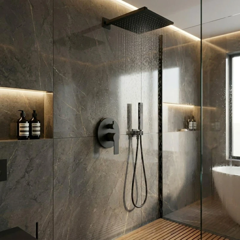 Miscelatore Fold Nero Opaco Aquasanit