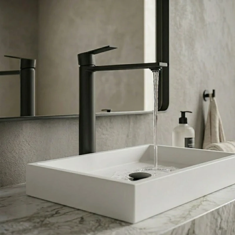 Miscelatore Monocomando Fold Nero Opaco Aquasanit