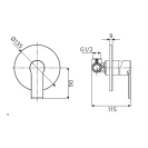 Miscelatore Monocomando Incasso Doccia Fold Cromato