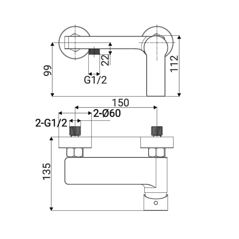 Miscelatore Fold Cromato Aquasanit